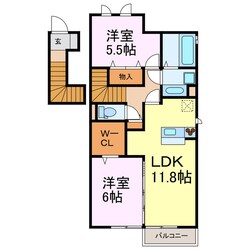 ル・シエルＢの物件間取画像